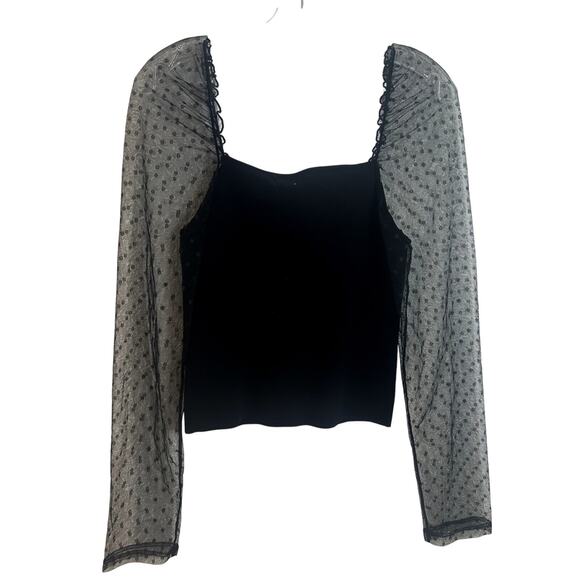Petal and Pup Rigala Top Womens Size Large Black Mesh NWT - Picture 4 of 9